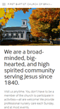 Mobile Screenshot of firstbaptistbranford.com