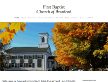 Tablet Screenshot of firstbaptistbranford.com